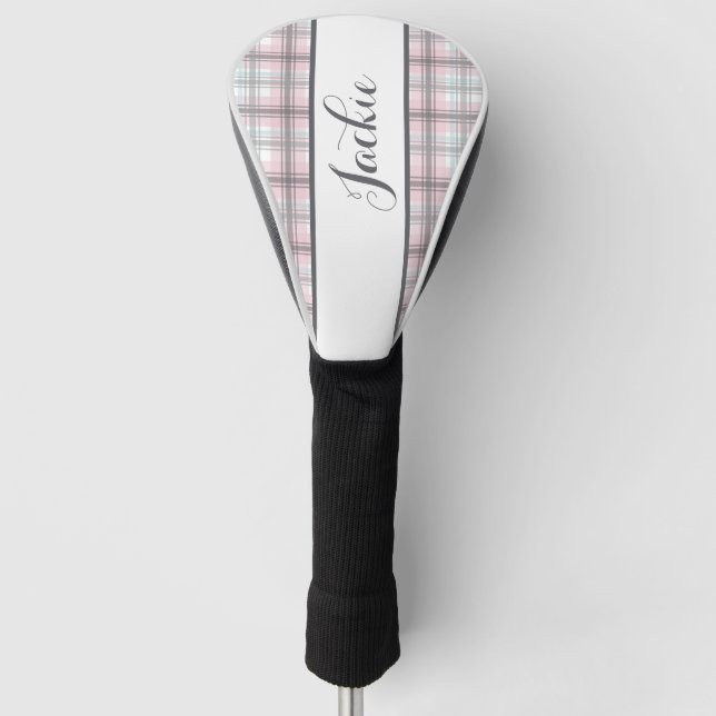 Funda Para Palo De Golf Cuadro de Pastel Bonito a Rayas (Anverso)