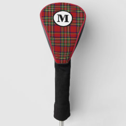 Funda Para Palo De Golf Cuadro de Tartán Royal Stewart Monograma del Clan 