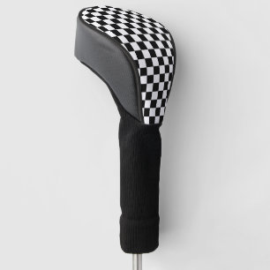 Funda Para Palo De Golf Cuadros negros y blancos