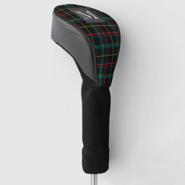 Funda Para Palo De Golf CUALQUIER CARTA - Monograma masculino de golf Golf (Angulado)