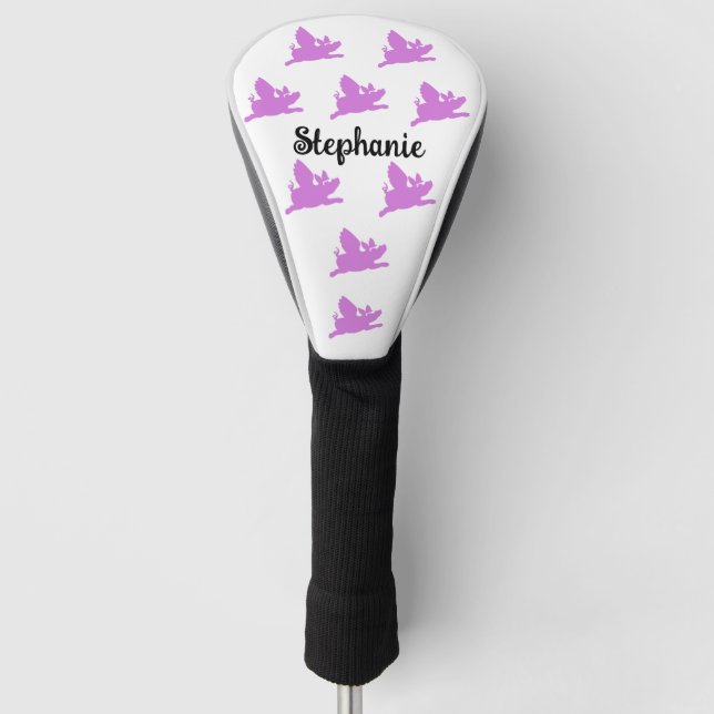 Funda Para Palo De Golf "Cuando los cerdos vuelan" es gracioso para las mu (Anverso)