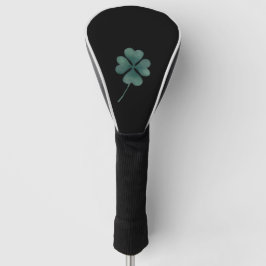 Funda Para Palo De Golf Cuatro Leaf Clover Green Sobre El Agua Negra
