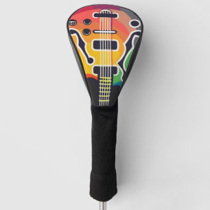 Funda Para Palo De Golf Cubierta Acústica de la cabeza de golf de guitarra