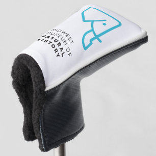 Funda Para Palo De Golf Cubierta azul del Putter del elefante de MMNH