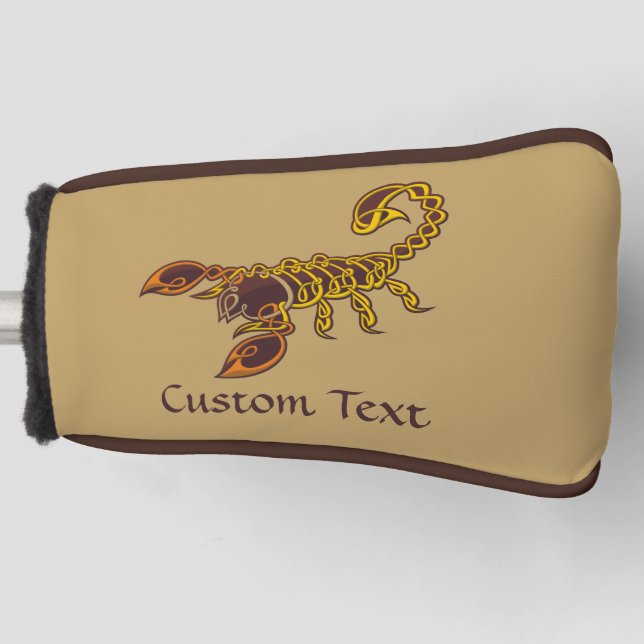 Funda Para Palo De Golf Cubierta Celtic Knot Scorpion Golf Head (Anverso)