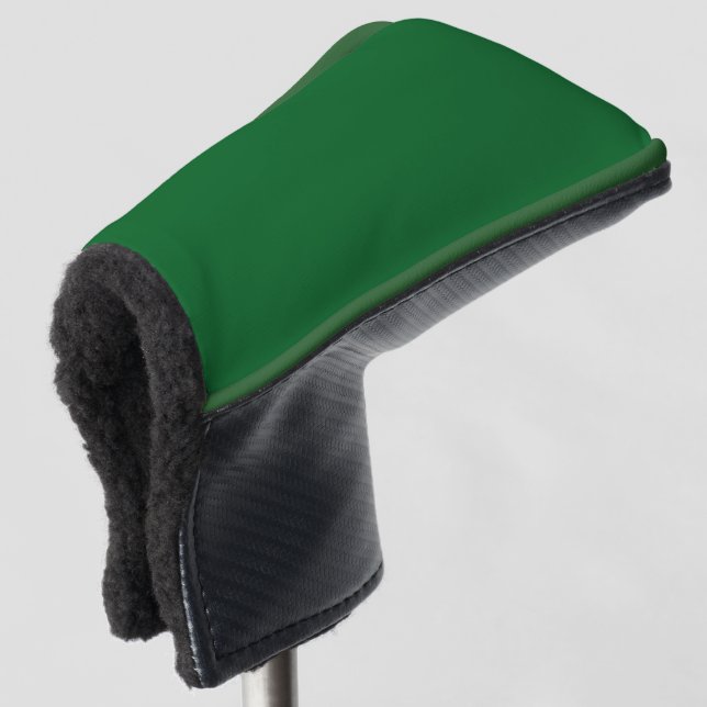 Funda Para Palo De Golf Cubierta clásica del putter de golf verde del bosq (Anverso 3/4)