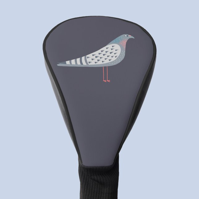 Funda Para Palo De Golf Cubierta de cabeza de campo (Fun pigeon bird golf head cover)