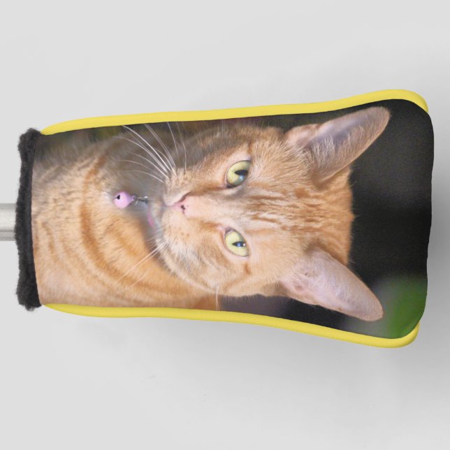 Funda Para Palo De Golf Cubierta de cabeza de gato (Anverso)