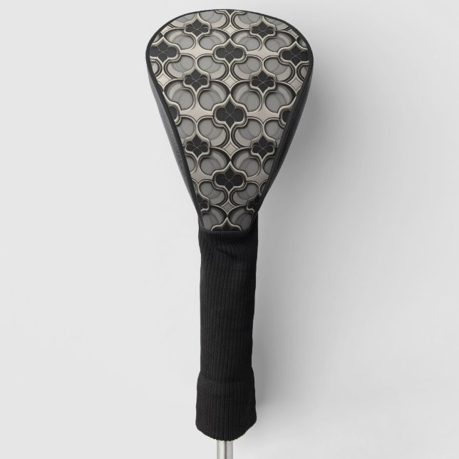 Funda Para Palo De Golf Cubierta de cabeza de golf abstracta resistente (Anverso)