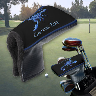 Funda Para Palo De Golf Cubierta de cabeza de golf Blue Scorpion