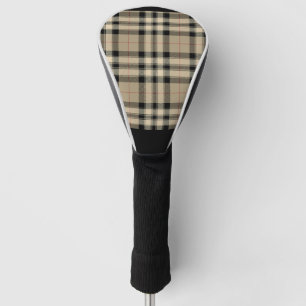 Funda Para Palo De Golf Cubierta De Cabeza De Golf Clásica De Color Beige