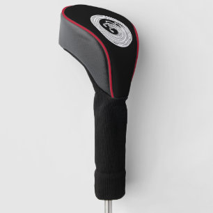 Funda Para Palo De Golf Cubierta de cabeza de golf de círculo de onda en e