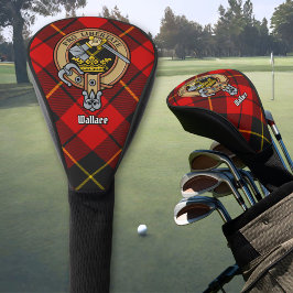 Funda Para Palo De Golf Cubierta de cabeza de golf de Clan Wallace Escudo