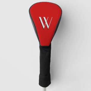 Funda Para Palo De Golf Cubierta de cabeza de golf de color rojo brillante
