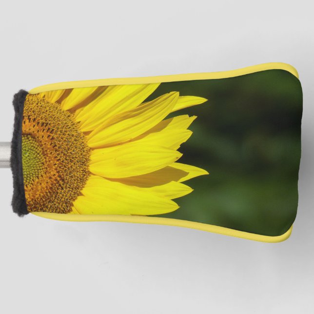 Funda Para Palo De Golf Cubierta de cabeza de golf de girasol (Anverso)