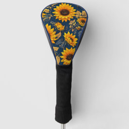 Funda Para Palo De Golf Cubierta de cabeza de golf de girasoles - Tee in B