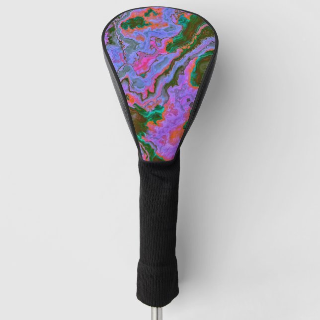 Funda Para Palo De Golf Cubierta de cabeza de golf de Marble agrio (Anverso)