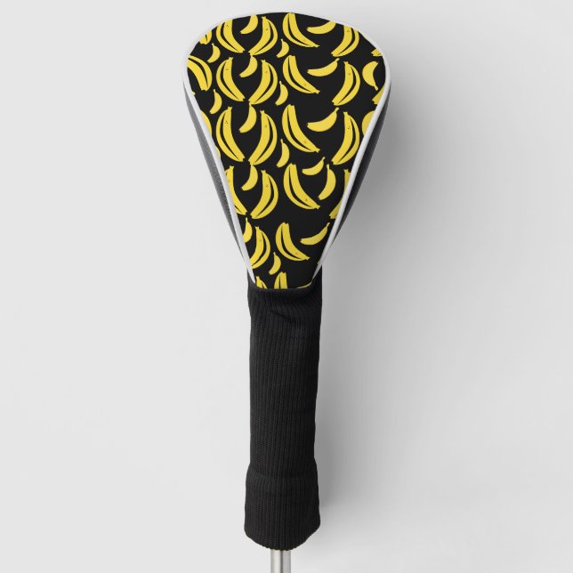 Funda Para Palo De Golf Cubierta de cabeza de golf del patrón bananero (Anverso)