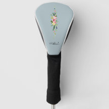 Cubierta de cabeza de golf floral