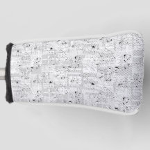 Cubierta de cabeza de golf floral de lujo regalo c