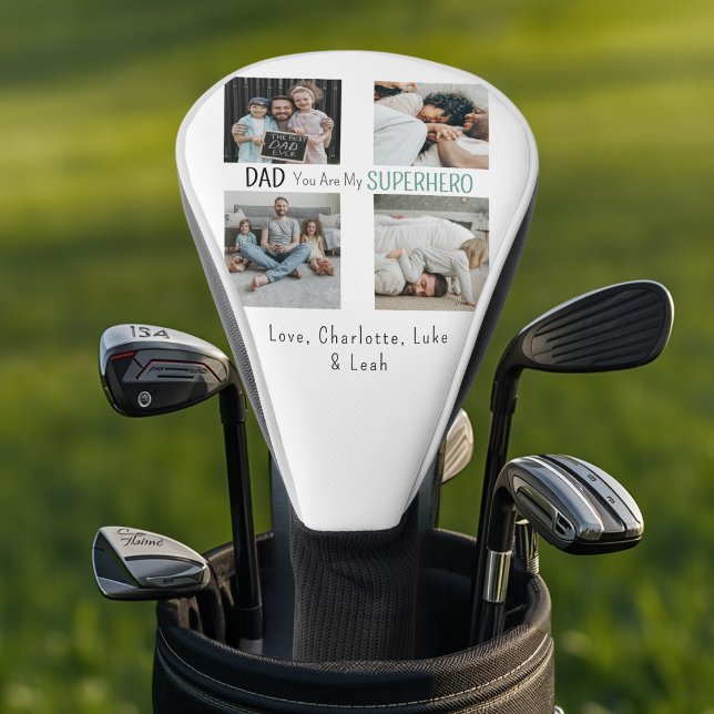 Funda Para Palo De Golf Cubierta de Cabeza de Golf para Papá Superhéroe Fa (Subido por el creador)
