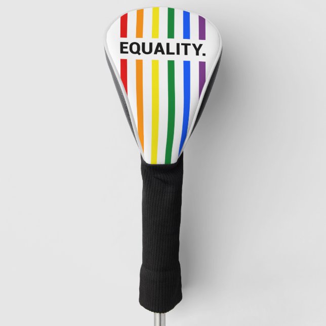 Funda Para Palo De Golf Cubierta de cabeza de golf Rainbow Pris Equality (Anverso)