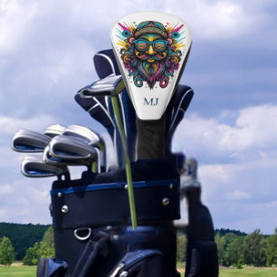 Funda Para Palo De Golf Cubierta de cabeza de Hipster Golf