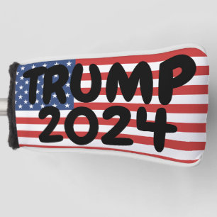 FUNDA PARA PALO DE GOLF CUBIERTA DE CABEZA PATRIOTA DE GOLF DE TRUMP 2024