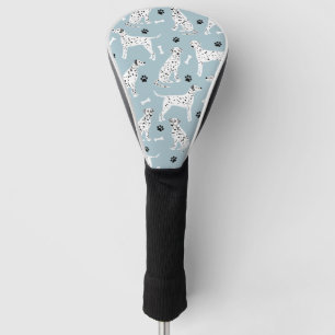 Funda Para Palo De Golf Cubierta de cabezal de golf Dalmatia Paws and Bone
