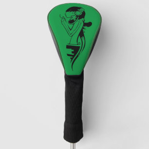 Funda Para Palo De Golf Cubierta de cabezal de golf de música rock