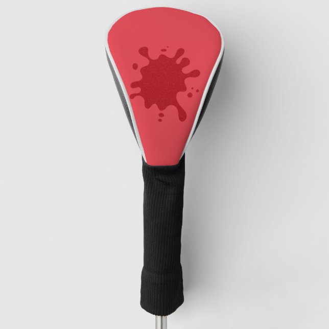 Funda Para Palo De Golf Cubierta de Driver Personalizada Rojo Tomate (Anverso)