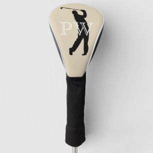 Funda Para Palo De Golf Cubierta de encargo del conductor del monograma