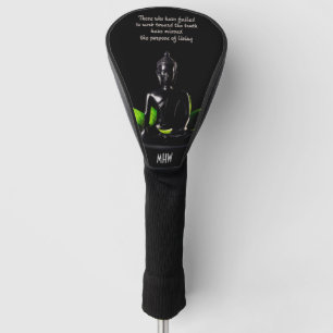 Funda Para Palo De Golf Cubierta de encargo del conductor del monograma de