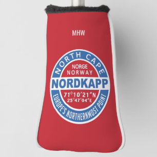 Funda Para Palo De Golf Cubierta de encargo del putter del monograma de