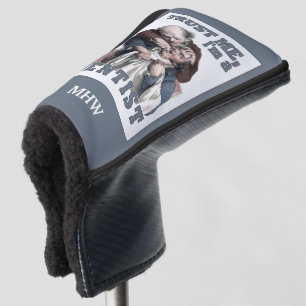 Funda Para Palo De Golf Cubierta de encargo del putter del monograma del