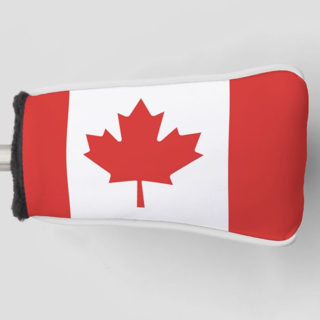 Funda Para Palo De Golf Cubierta de golf de Putter Bandera Canadiense (Anverso)