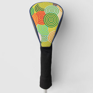 Funda Para Palo De Golf Cubierta de la cabeza de golf Círculos Concéntrico