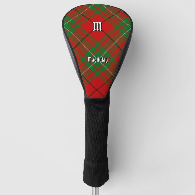 Funda Para Palo De Golf Cubierta de la cabeza de golf Clan MacAulay Tartan (Anverso)