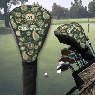 Funda Para Palo De Golf Cubierta de la cabeza de golf Cypress Paisley Patt