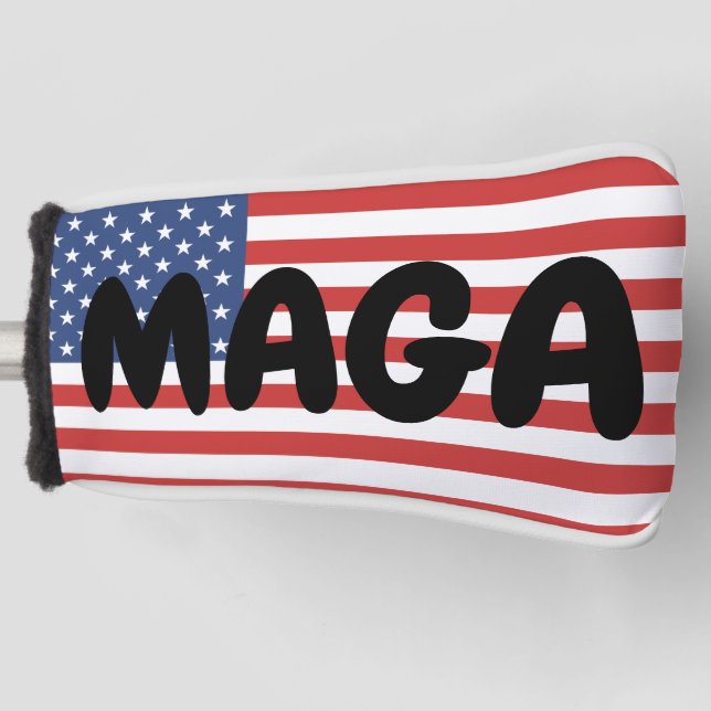 FUNDA PARA PALO DE GOLF CUBIERTA DE LA CABEZA DE GOLF DE MAGA TRUMP (Anverso)