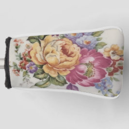 Funda Para Palo De Golf Cubierta de la cabeza de golf floral inspirada en 