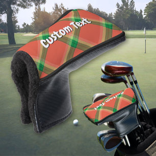 Funda Para Palo De Golf Cubierta de la cabeza de la sandía Tartán