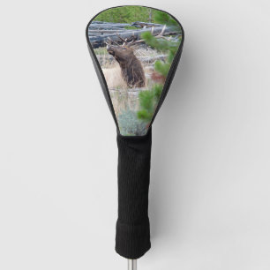 Funda Para Palo De Golf Cubierta de la cabeza del golf con los alces