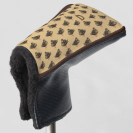 Funda Para Palo De Golf Cubierta de la cabeza del putter de golf de los Du