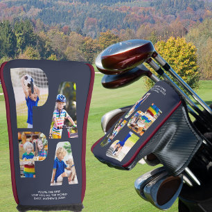 Funda Para Palo De Golf Cubierta de la cabeza del putter del Collage de fo