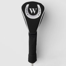 Cubierta de palo de golf de herradura con monogram