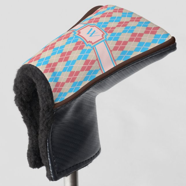 Funda Para Palo De Golf Cubierta de Putter Argyle de Playa (Anverso 3/4)