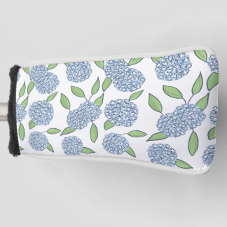 Funda Para Palo De Golf Cubierta de putter costero preppy Hydrangea Preppy