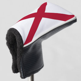 Funda Para Palo De Golf Cubierta de putter de golf con bandera de Alabama,