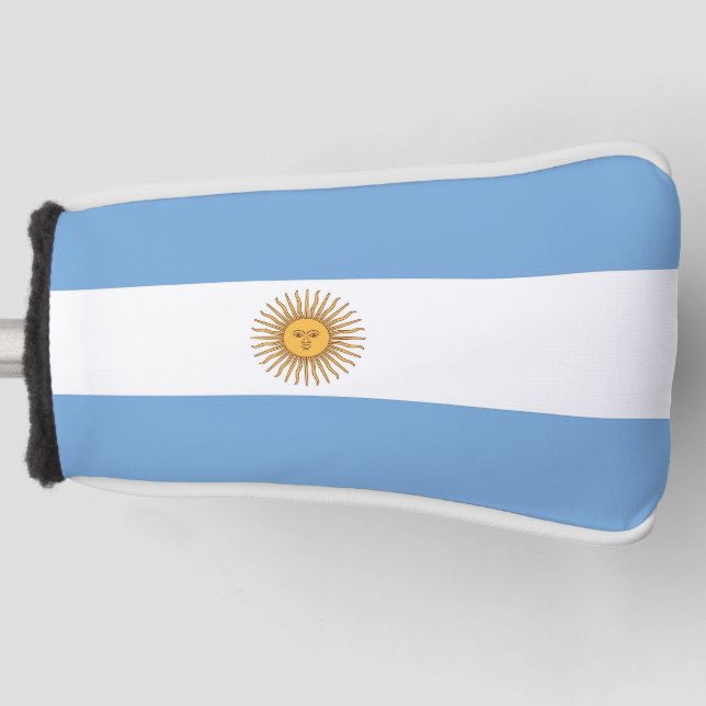 Funda Para Palo De Golf Cubierta de putter de golf con bandera de Argentin (Anverso)